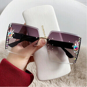 Square Decorative Framed Sunglasses In Gray